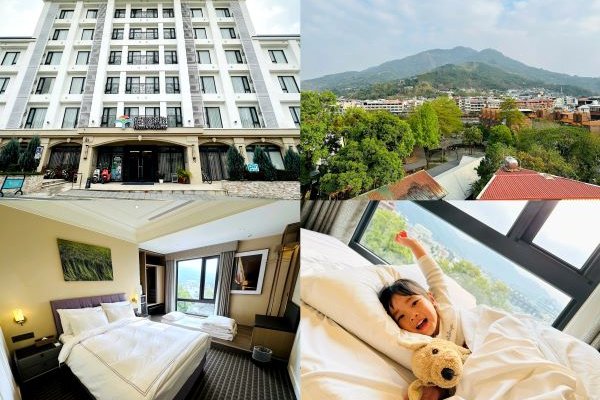 金亮亮吃喝玩樂趣-【福容徠旅水里店】南投水里住宿推薦|親子友善飯店開箱・山景第一排景觀房・早餐可頌太驚喜!