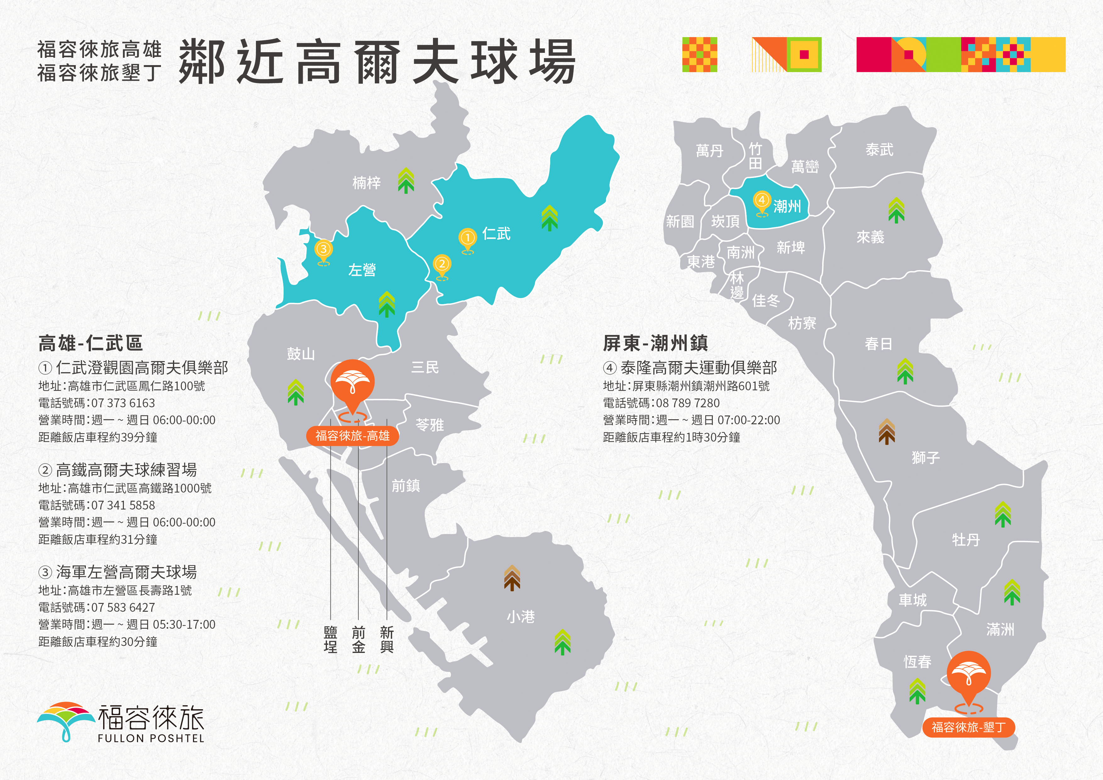 福容徠旅高雄墾丁高爾夫地圖 福容徠旅高雄墾丁高爾夫地圖