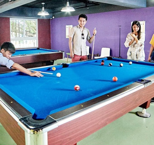 Ping pong table, billiard table