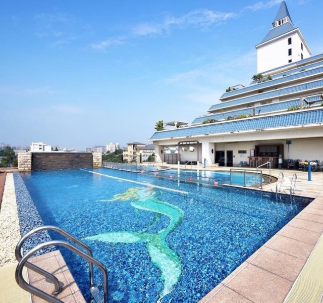 戶外游泳池 福容大飯店淡水漁人碼頭店