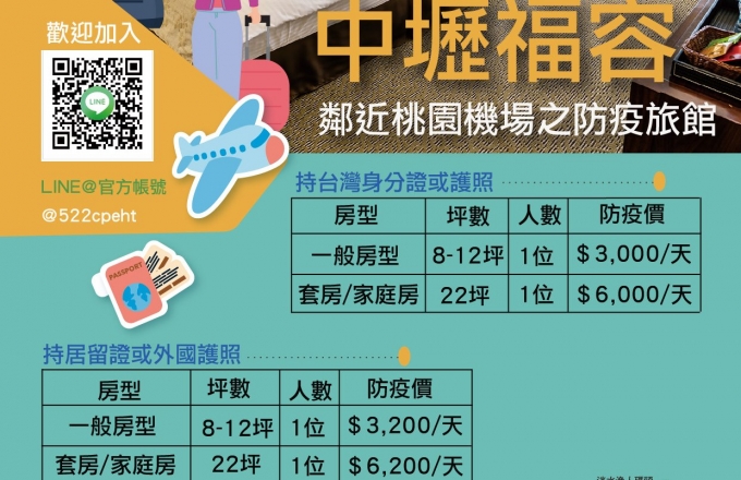2022福容中壢店防疫住房專案