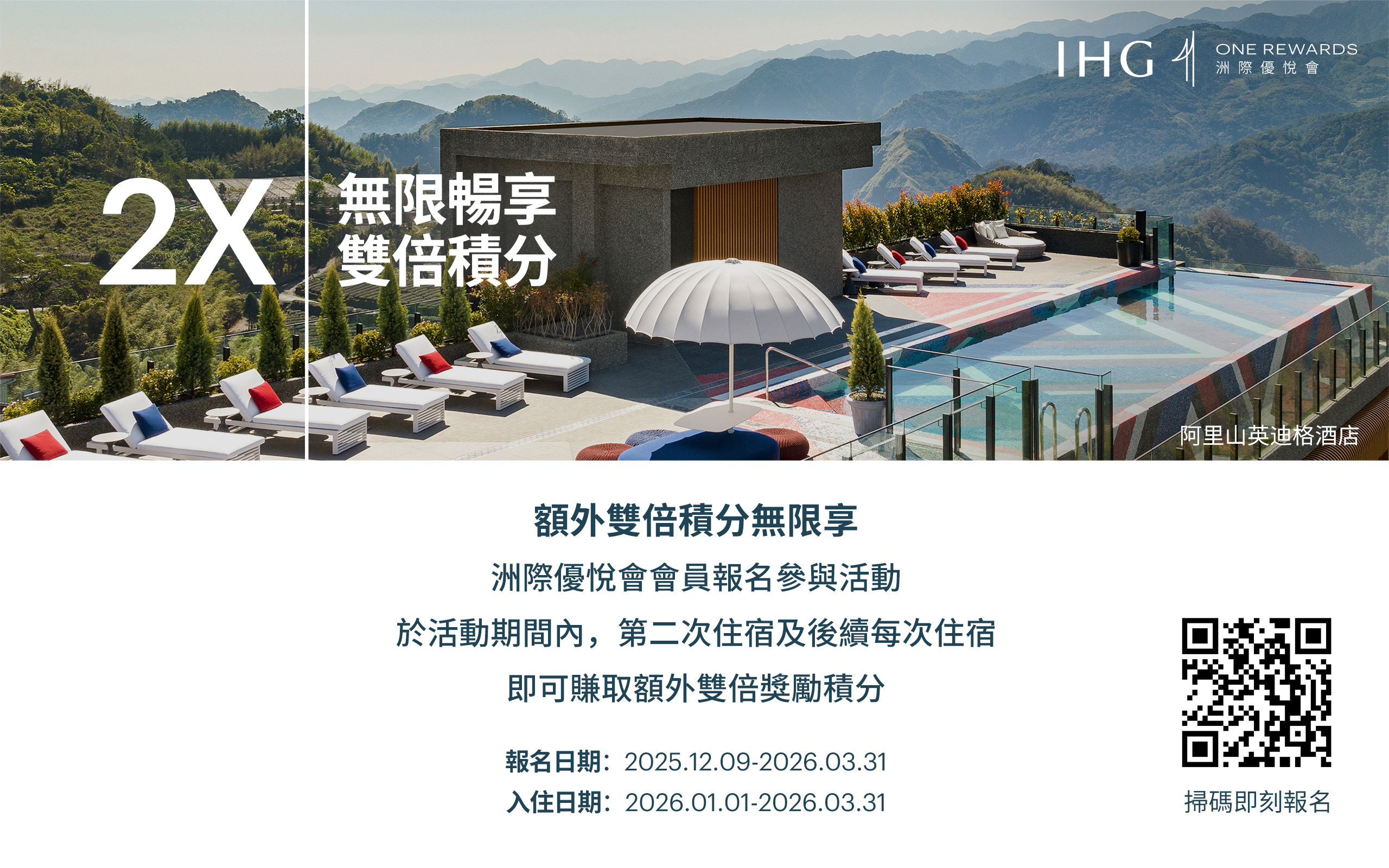 IHG 優悅會 雙倍積分活動