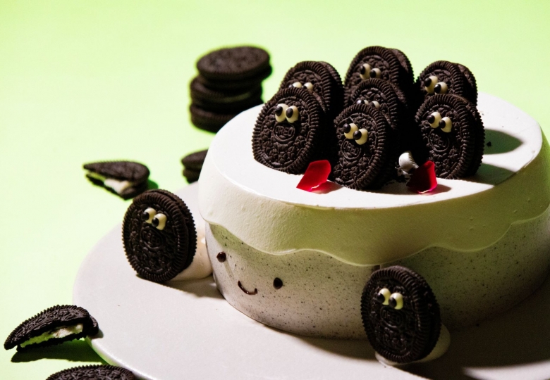 難哄微笑蛋糕｜嘉義福容voco酒店限定口味「綠葡萄、Oreo」