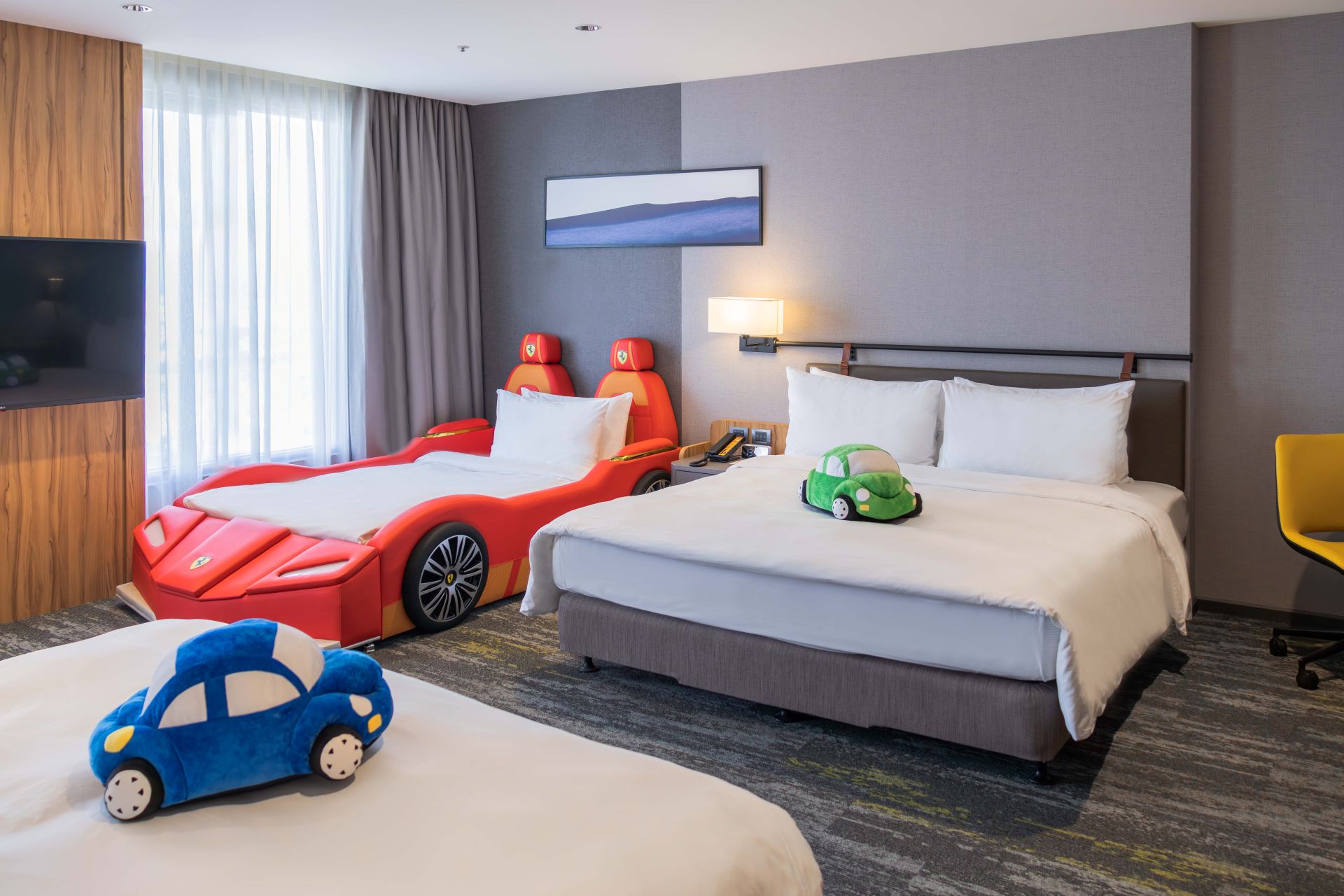 尊享房 2张超大床1张单人床 亲子主题